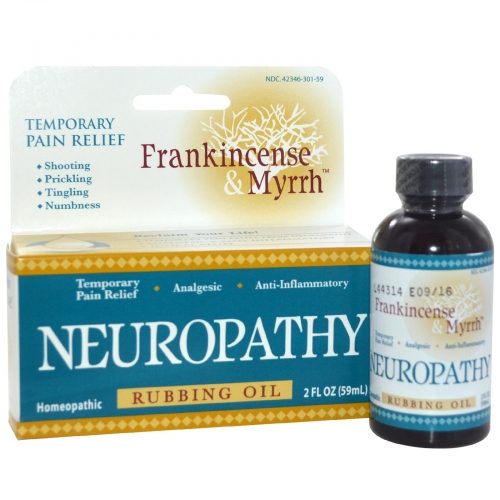 Frankincense & Myrrh, Neuropathy, Rubbing Oil, 2 fl oz (59 ml) - Frankincense & Myrrh