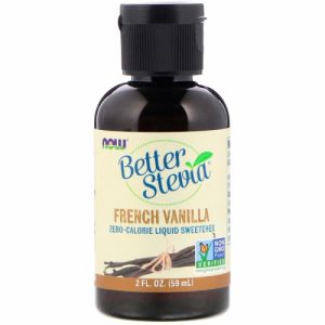 Better Stevia Liquid Sweetener, French Vanilla, 2 fl oz (60 ml) - Now Foods