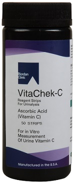 Vitamin C Test Strips / Vitamin C Urine Analysis / VitaChek-C Strips - Pack of 50 - Riordan Clinic