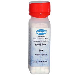 Rhus Tox. 30X, Arthritis Pain, 250 Tablets - Hyland's