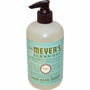Liquid Hand Soap, Basil Scent, 12.5 fl oz (370 ml) - Mrs. Meyers Clean Day