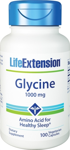 Glycine, 1000 mg, 100 Veggie Caps - Life Extension