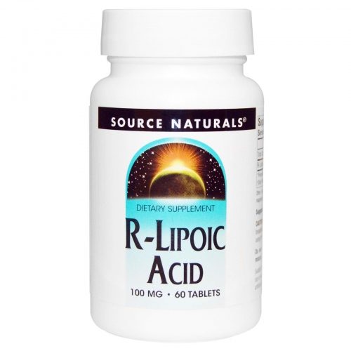 R-Lipoic Acid, 100 mg, 60 Tablets -Source Naturals