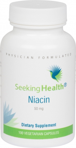 Niacin - 50 mg - 100 Vegetarian Capsules - Seeking Health