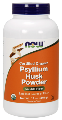 Certified Organic, Psyllium Husk Powder, 12 oz (340 g) - Now Foods