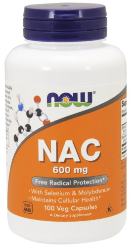 NAC, (N-Acetyl Cysteine), 600 mg, 100 Veggie Caps - Now Foods