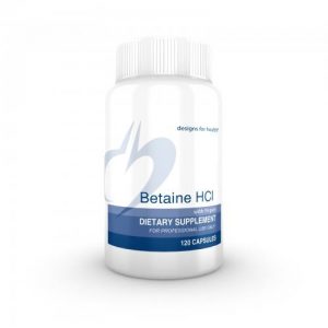 Betaine HCL with Pepsin - 120 caps - Designs for Health