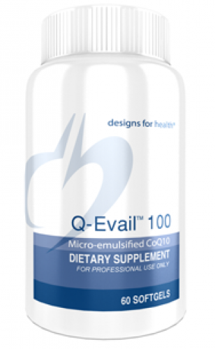 Q-Evail™ 100, Micro-emulsified CoQ10 - 60 Softgels - Designs for Health