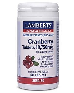 Cranberry Tablets 18,750mg - 60 tabs - Lamberts
