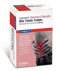 Maximum Strength Milk Thistle 300mg Tablets, 30 tabs - Lamberts