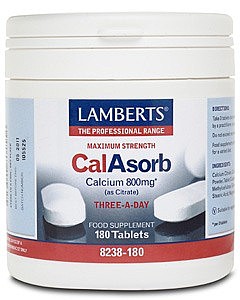 CalAsorb® - Calcium (citrate) 800mg, 180 tabs - Lamberts