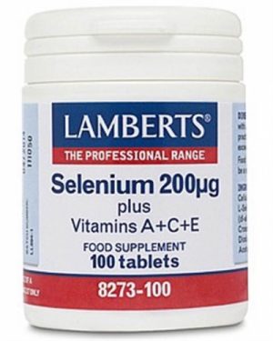 Selenium 200 mcg plus A+C+E, 100 tabs - Lamberts