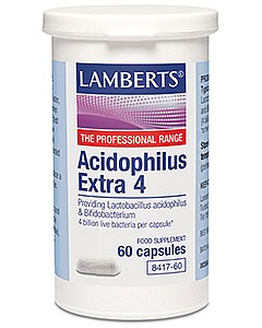Acidophilus Extra 4, 60 Caps - Lamberts