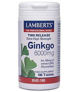 Ginkgo 6000mg 180 Tabs - Lamberts