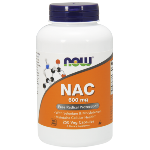 NAC, 600 mg, 250 Veg Caps - Now Foods