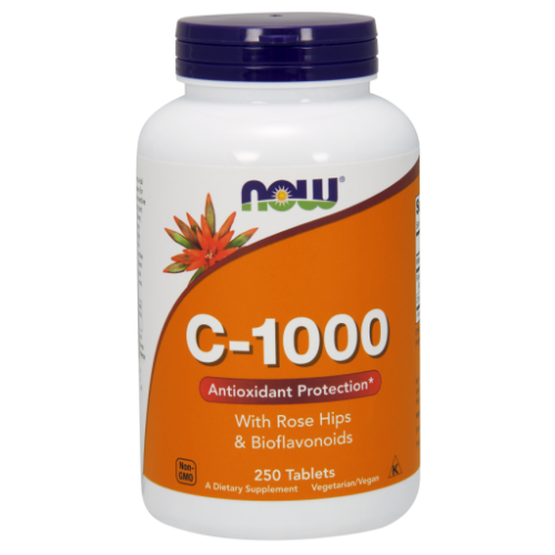 C-1000, with Rose Hips & Bioflavonoids, 250 Tablets - Now Foods