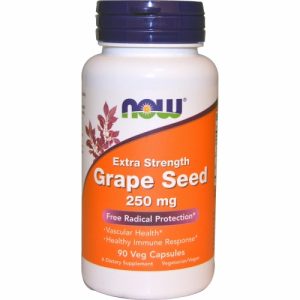 Grape Seed, Extra Strength, 250 mg, 90 Veg Caps - Now Foods