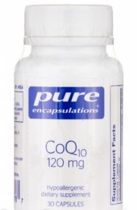 CoQ10, 120 mg 30 veg caps - Pure Encapsulations