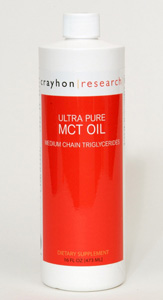 Medium Chain Triglyceride (MCT) Oil 16oz (from coconut oil) - Crayhon Research