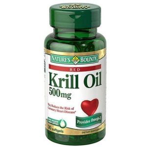 Red Krill Oil, 500 mg, 30 Softgels - Nature's Bounty