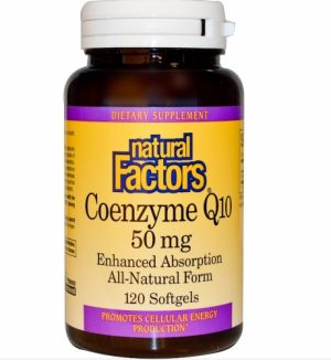 Coenzyme Q10, Enhanced Absorption, 50 mg, 120 Softgels - Natural Factors