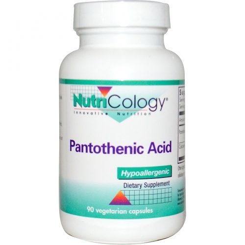 Pantothenic Acid 500 mg 90 caps - Nutricology / ARG