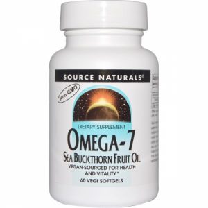 Omega-7, Seabuckthorn Fruit Oil, 60 Vegi Softgels - Source Naturals