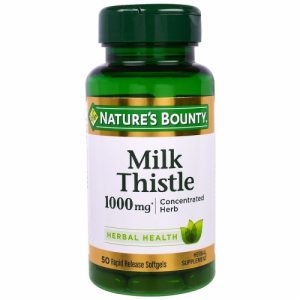 Milk Thistle, 1000 mg*, 50 Rapid Release Softgels - Nature's Bounty