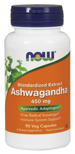 Ashwagandha, 450 mg, 90 Veg Capsules - Now Foods