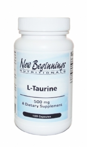 Taurine 500 mg - 100 Capsules - New Beginnings