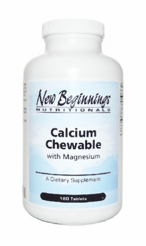 Calcium Chewable w / Magnesium - 180 tablets - New Beginnings