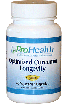 Optimized Curcumin (Neurophenol) Longevity by ProHealth - 60 Vegetarian Capsules - ProHealth