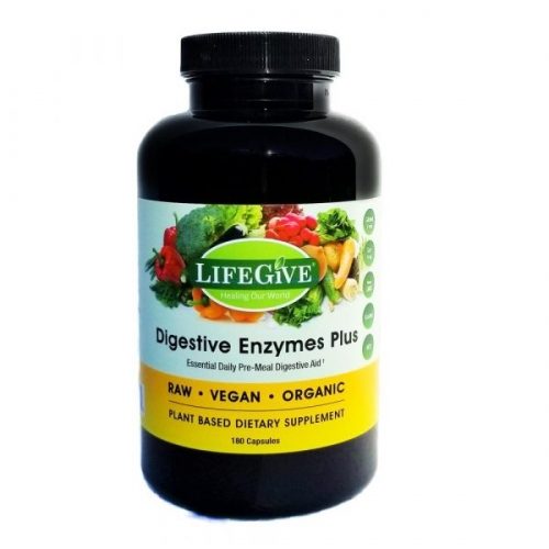 LifeGive Digestive Enzymes Plus, 180 Caps - Hippocrates Health Institute