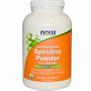 Certified Organic Spirulina Powder, 1 lb (454 g) - Now Foods