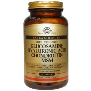 Glucosamine Hyaluronic Acid Chondroitin MSM, 120 Tabs - Solgar
