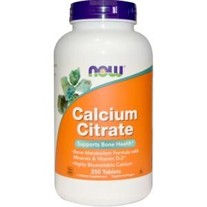 Calcium Citrate, 250 Tablets - Now Foods