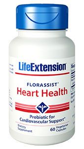 FLORASSIST® Heart Health Probiotic, 60 vegetarian capsules - Life Extension