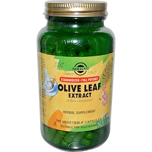 Olive Leaf Extract, 180 Vegetable Capsules - Solgar