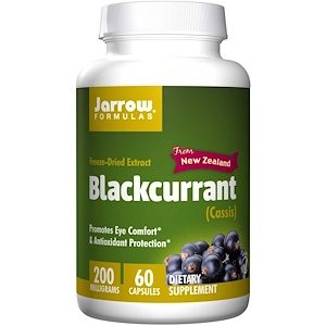 Blackcurrant, 200 mg, 60 Veggie Caps - Jarrow Formulas