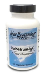 Colostrum-IgG, 120 Caps - New Beginnings