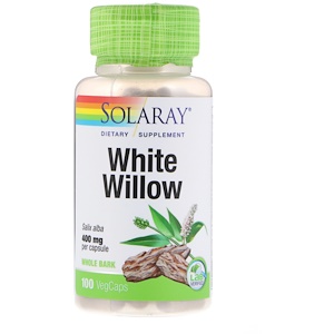 White Willow, 400 mg, 100 VegCaps - Solaray