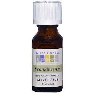 Frankincense, Meditative, 100% Pure Essential Oil .5 fl oz (15 ml) - Aura Cacia