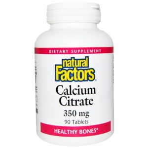 Calcium Citrate (350mg) - 90 Tablets - Natural Factors