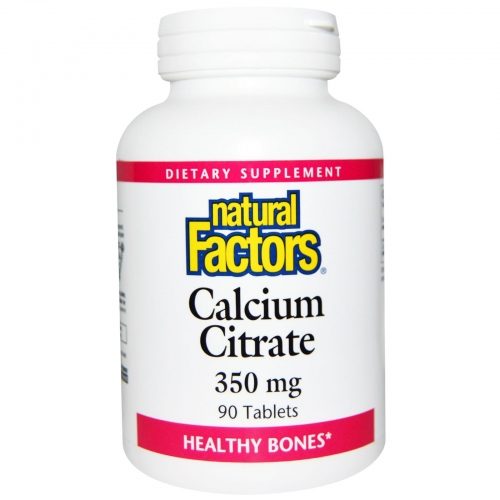 Calcium Citrate (350mg) - 90 Tablets - Natural Factors