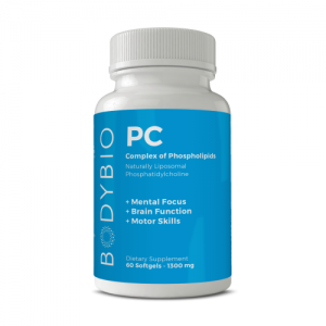 PC (Phosphatidyl Choline) 60 Softgels - 1300mg- BodyBio