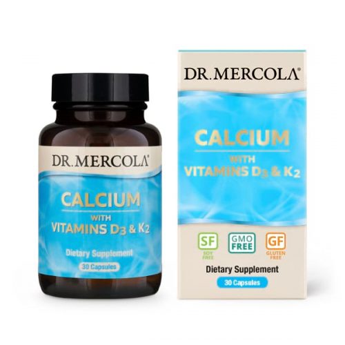 Dr Mercola Calcium with Vitamins D3 & K2 - 30 Capsules