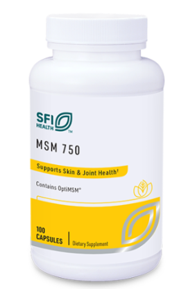 MSM 750mg, 100 Capsules - SFI Health