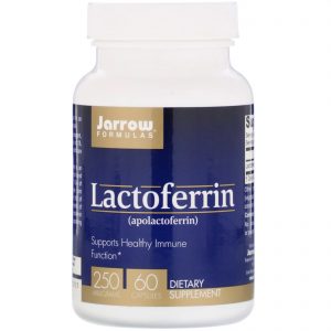 Lactoferrin 250 mg, 60 Capsules - Jarrow Formulas