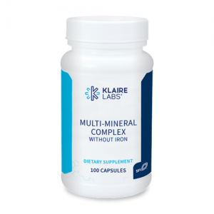 Multi-Mineral Complex without Iron, 100 Capsules - Klaire Labs