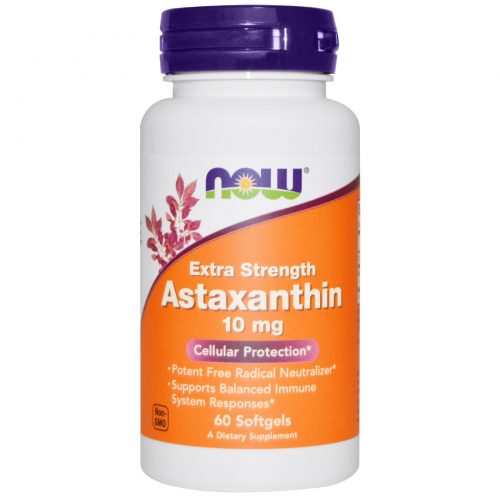Astaxanthin 10mg, 60 Softgels - Now Foods